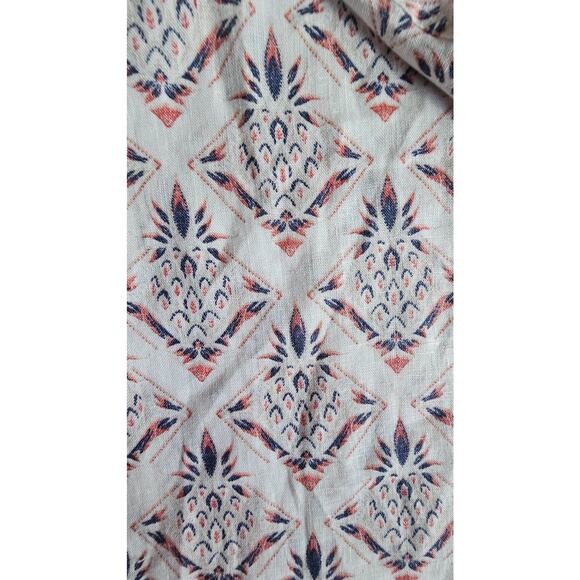 Linen Club Room Luxury Mens Pineapple 100% Linen Button-Down Shirt , Sz S - Picture 4 of 8